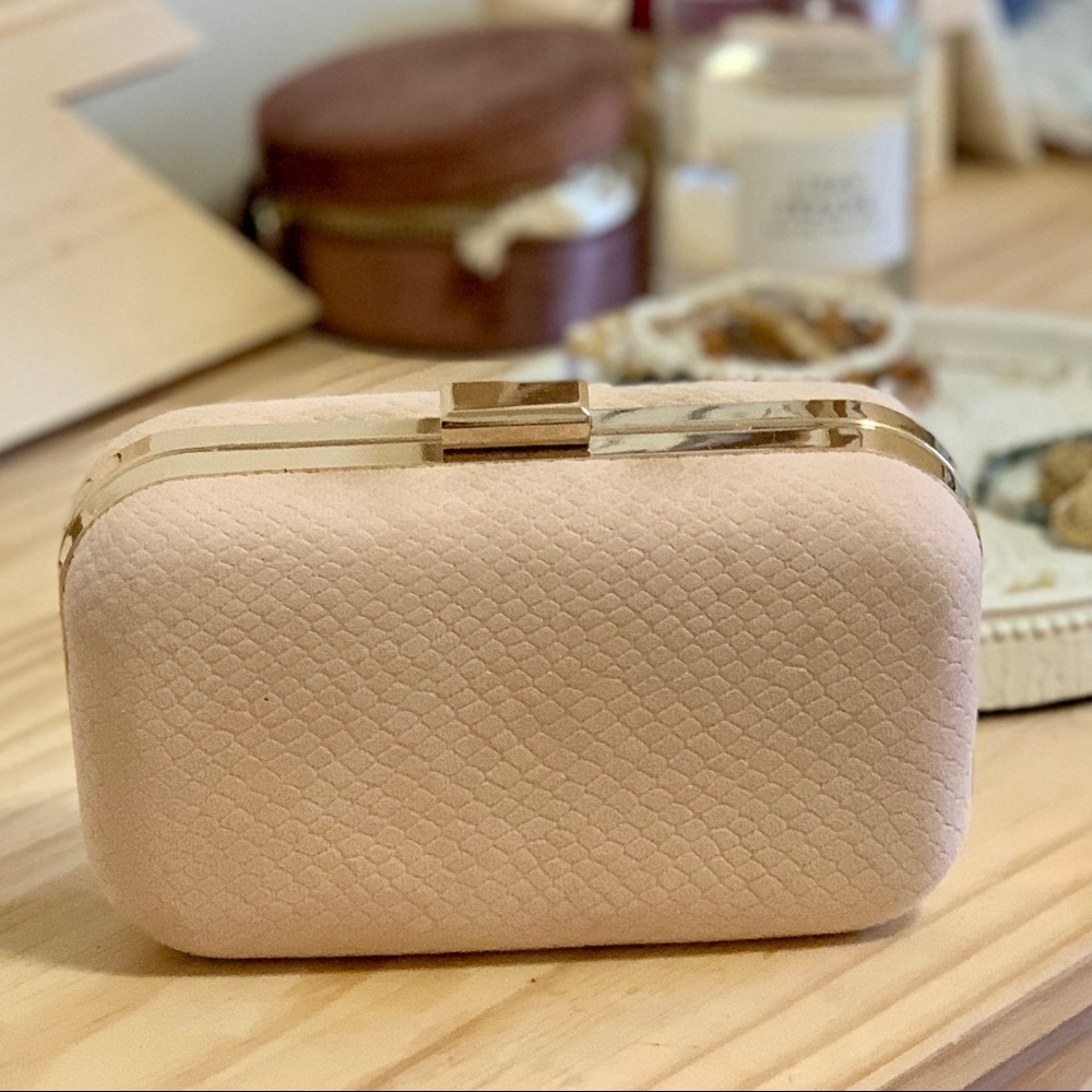 Blush clutch bag NAFNAF paris